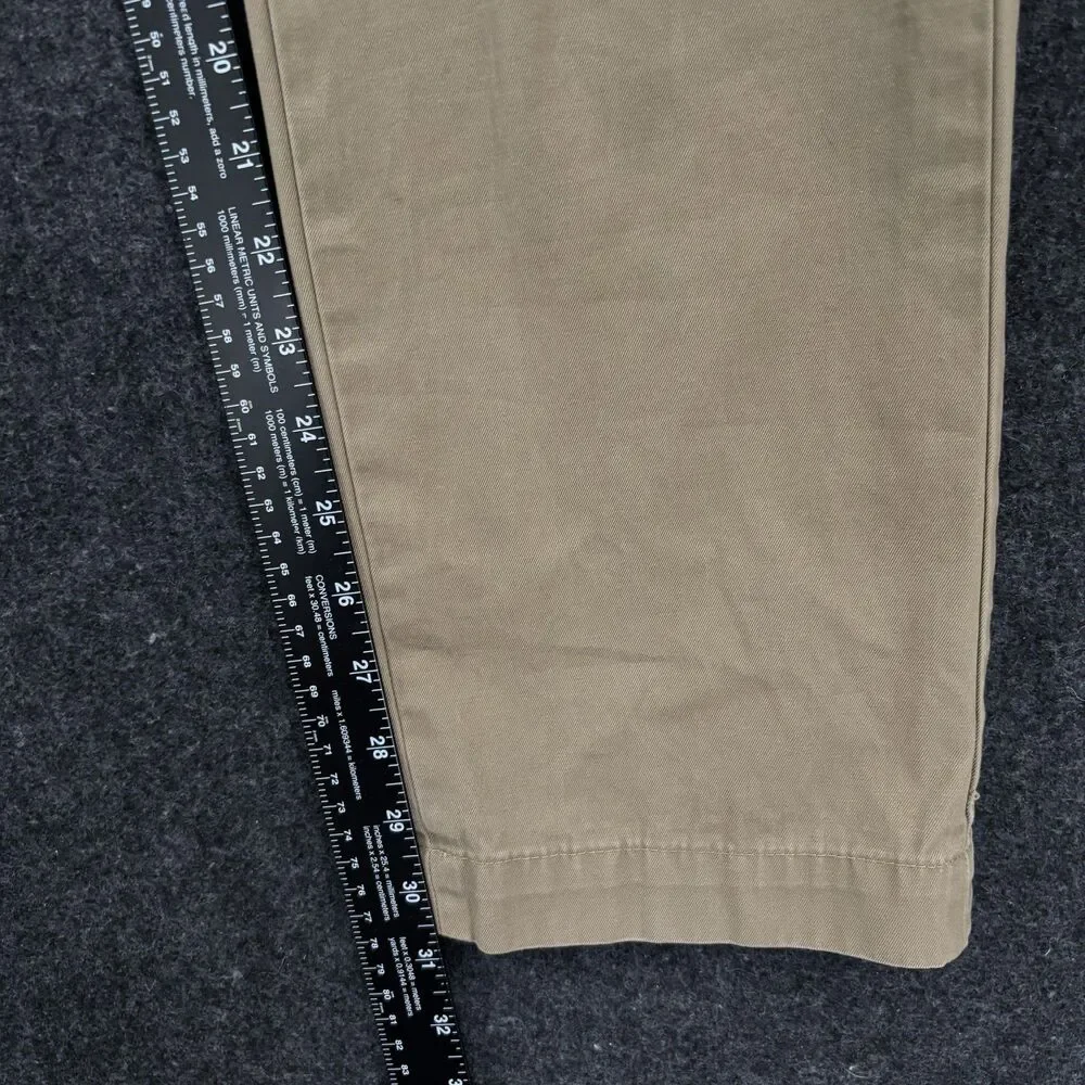 Banana Republic Emerson Chino Pants Men's 31x31 Khaki 100% Cotton Straight Leg